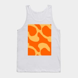 Abstract pattern orange swirl Tank Top